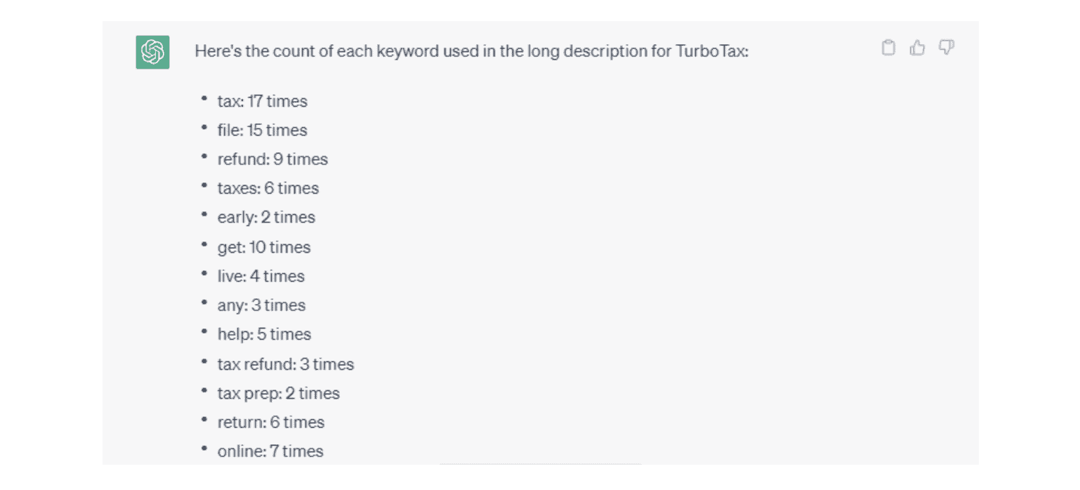 Keyword Density