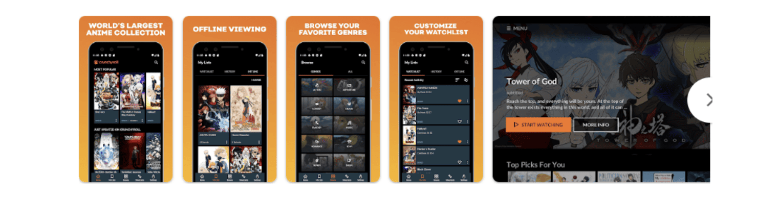Crunchyroll Screenshots