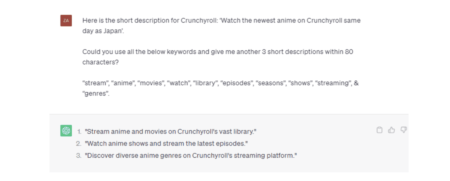 Crunchyroll Short Description