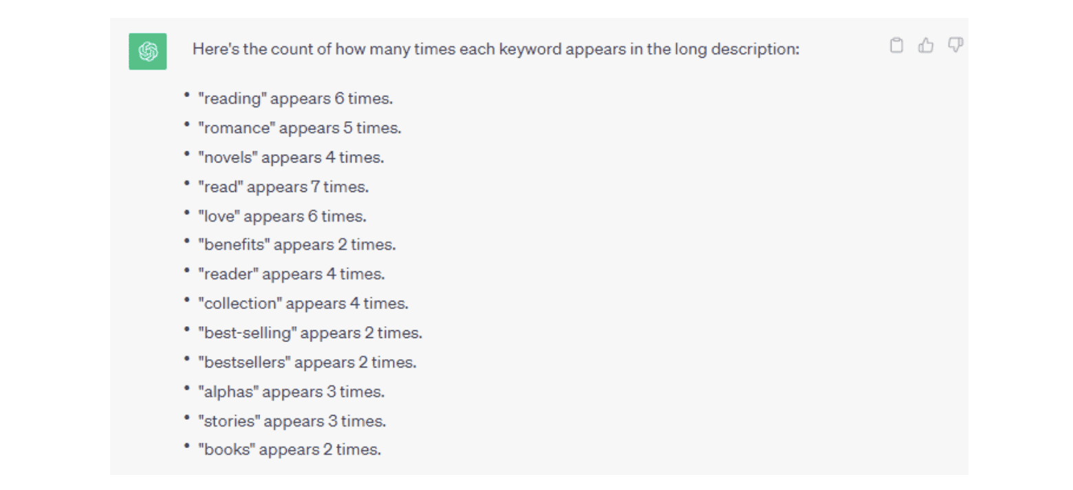 Dreame Keyword Density