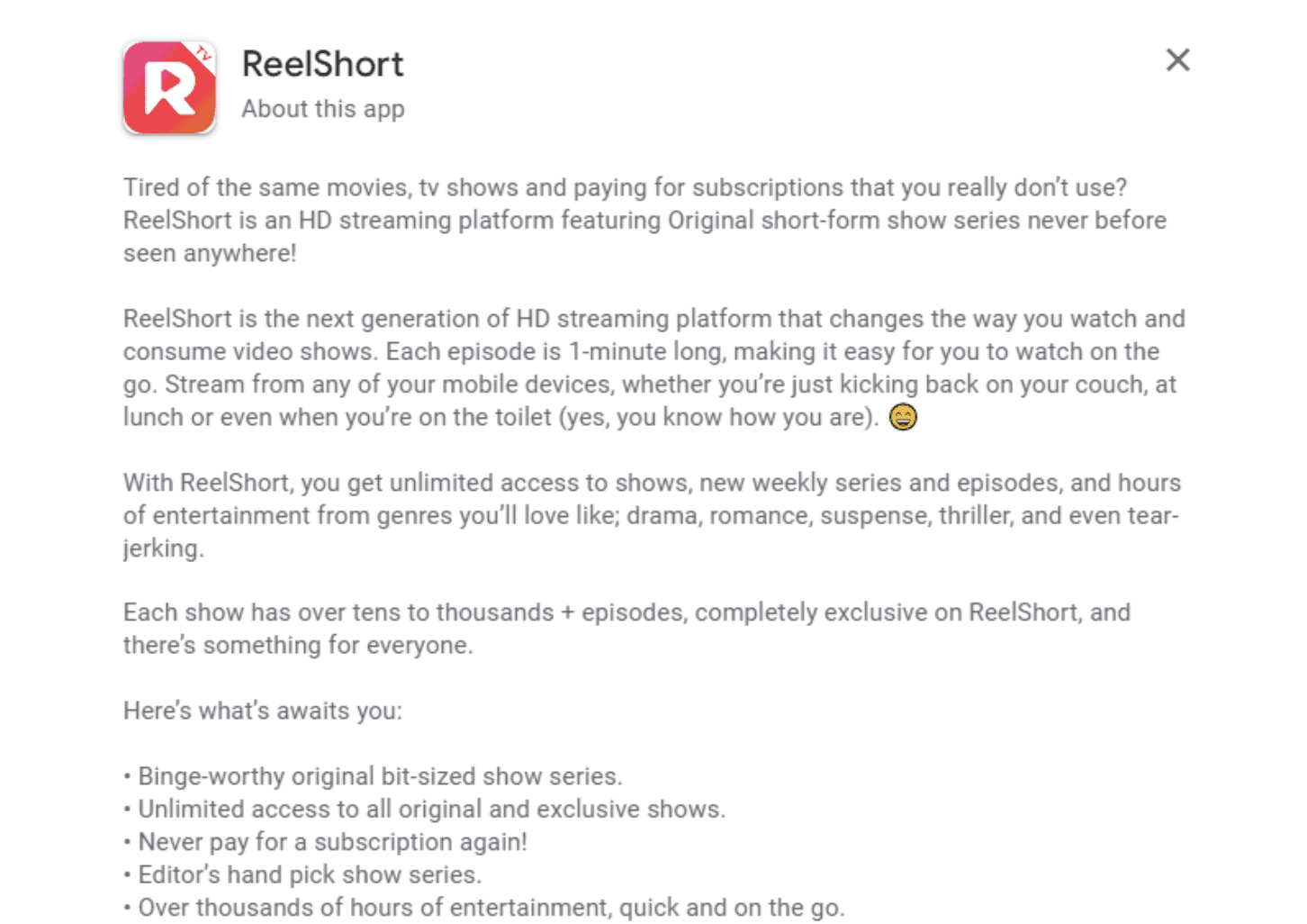 ReelShort im App Store