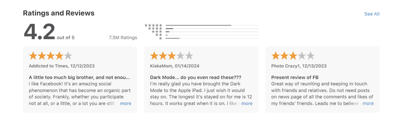 apple app reviews