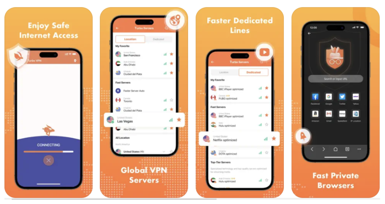 Turbo VPN Screenshots