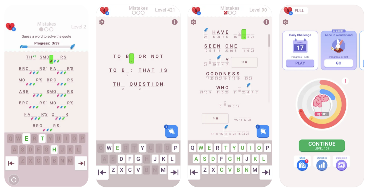 Cryptogram Screenshots